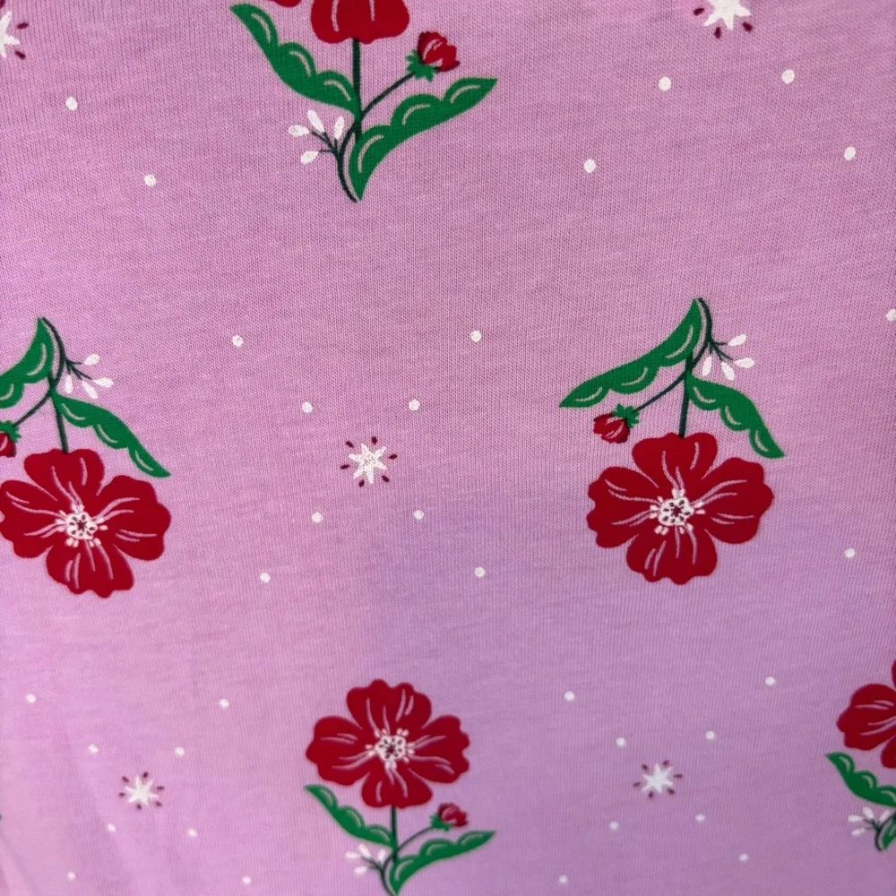 New Epic Threads Girls Dress XL 14 16 Pink Floral Long Sleeve Cotton Blend Play